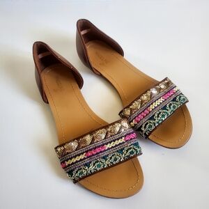 Madeline Stuart Women's Bianca Multicolor Sandals  Size 8